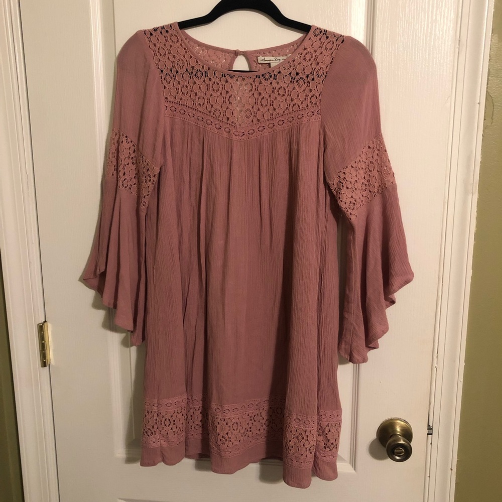 American Rag Boho Mauve Dress